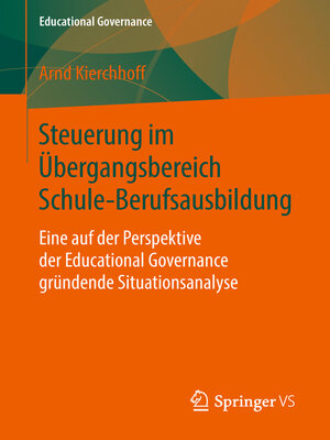 cover image of Steuerung im Übergangsbereich Schule-Berufsausbildung